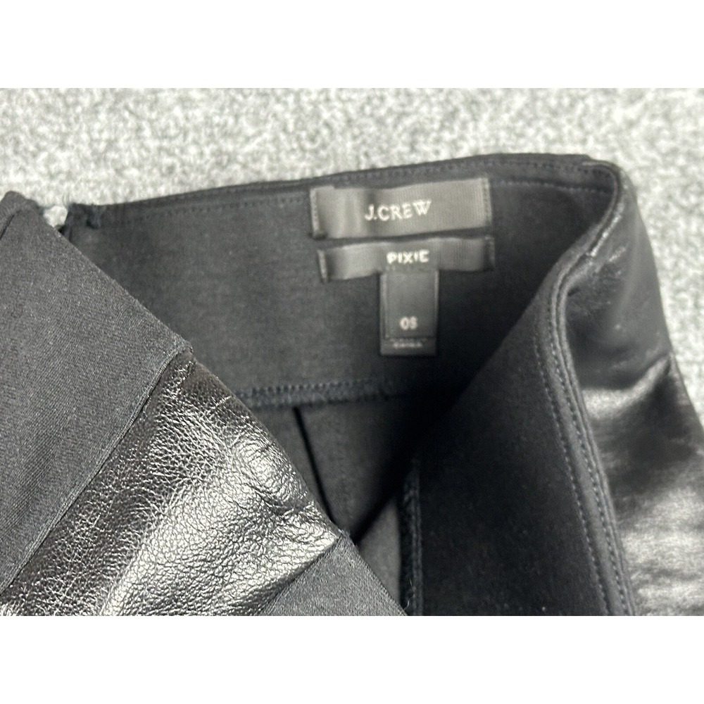 J. Crew Pixie Pants Womens Size 0S Stretch Black Back Zip Skinny Taper Leg 25X26 - Picture 7 of 12